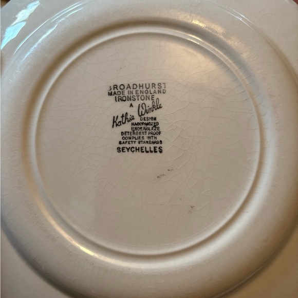 Vintage Floral Patterned Dinner Plates - Picture 3 of 6